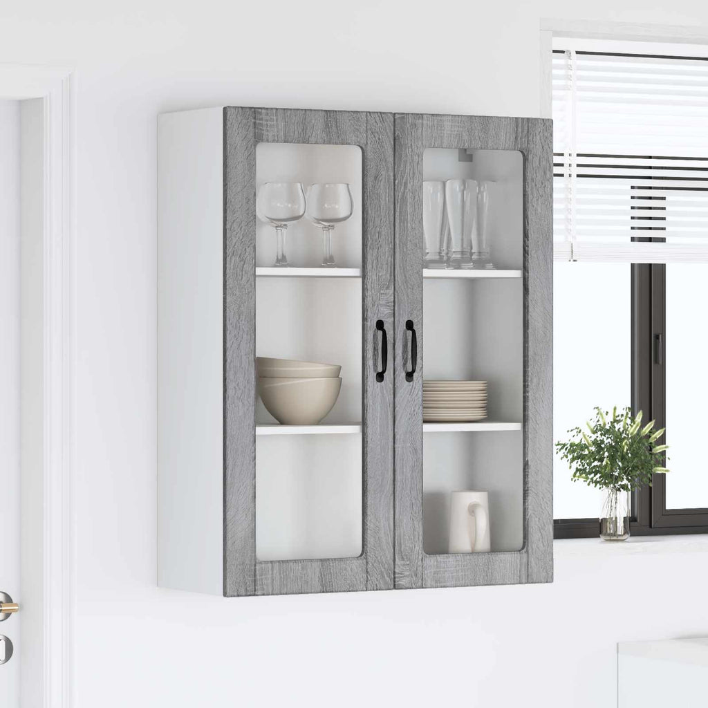 vidaXL Front do zmywarki Kalmar Szary Sonoma 80 x 31 x 100 cm
