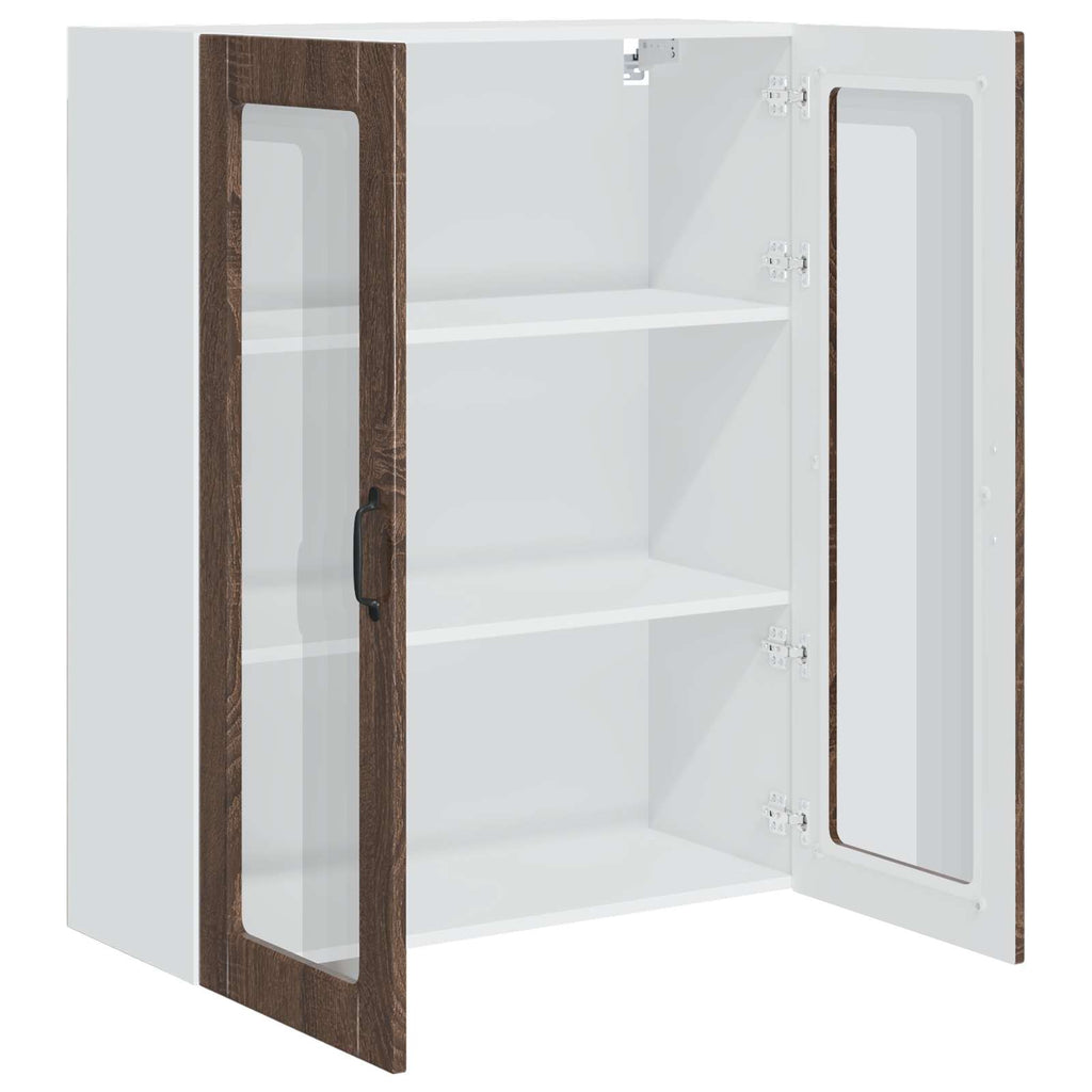vidaXL Front do zmywarki Kalmar Brązowy dąb 80 x 31 x 100 cm