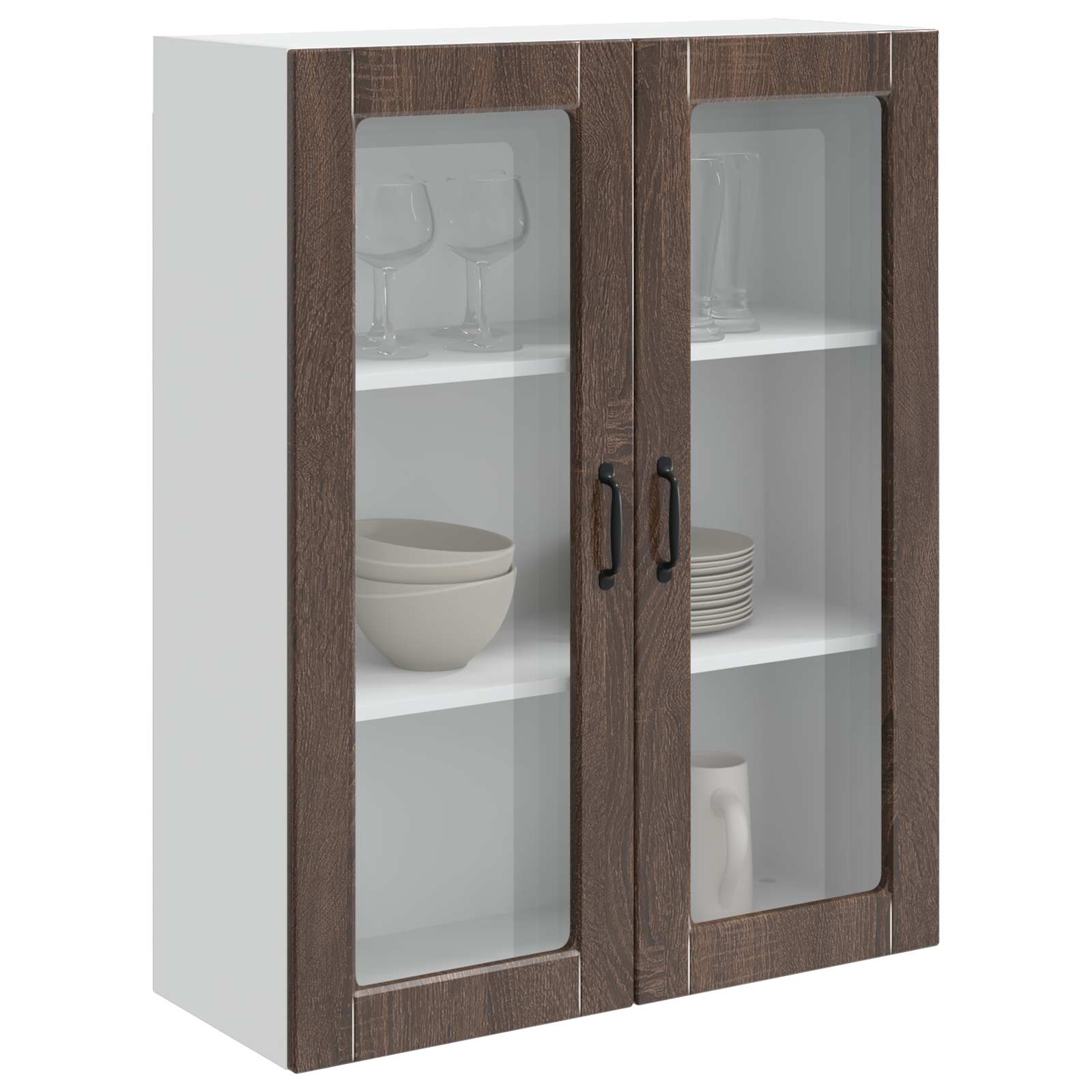 vidaXL Front do zmywarki Kalmar Brązowy dąb 80 x 31 x 100 cm