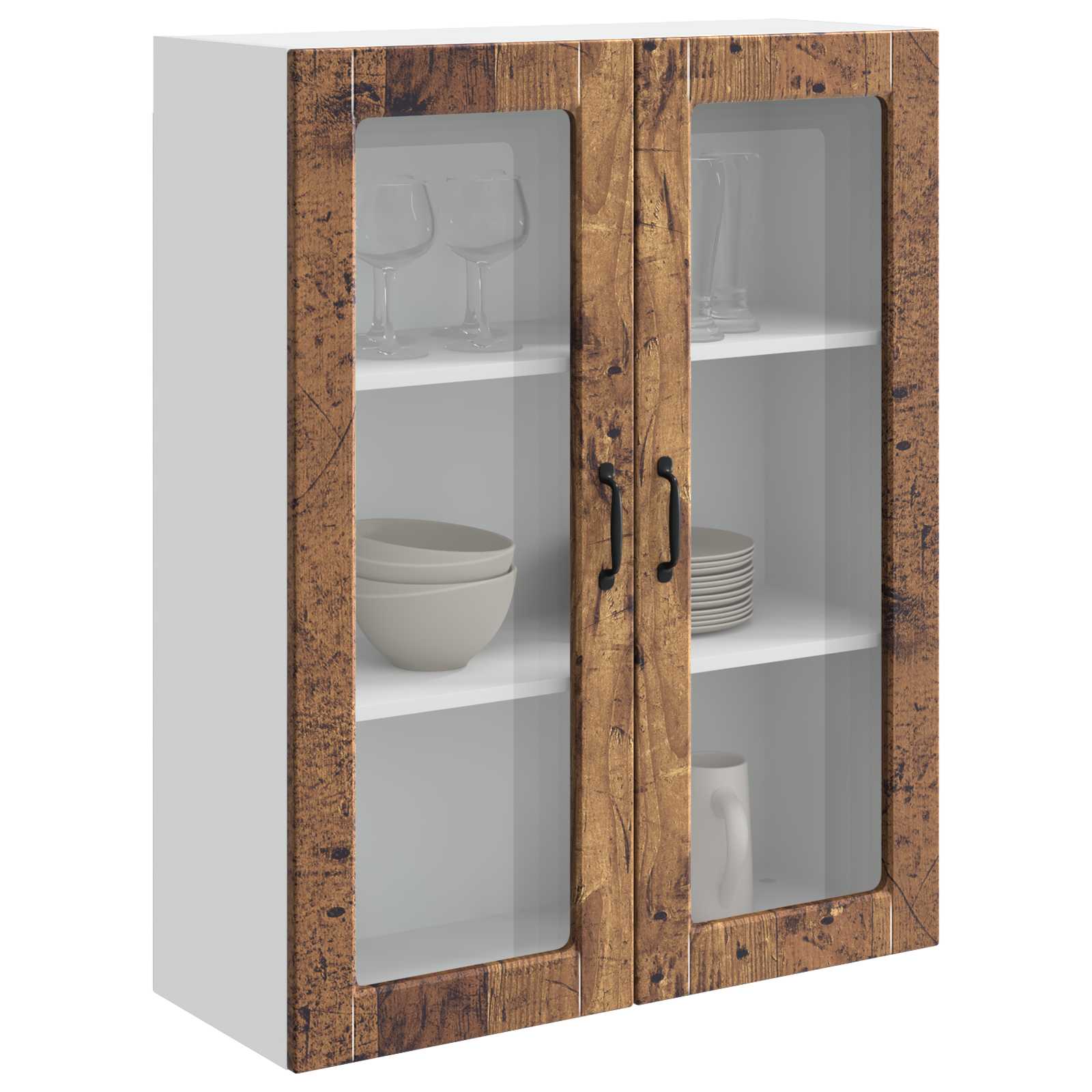 vidaXL Front do zmywarki Kalmar Stare drewno 80 x 31 x 100 cm
