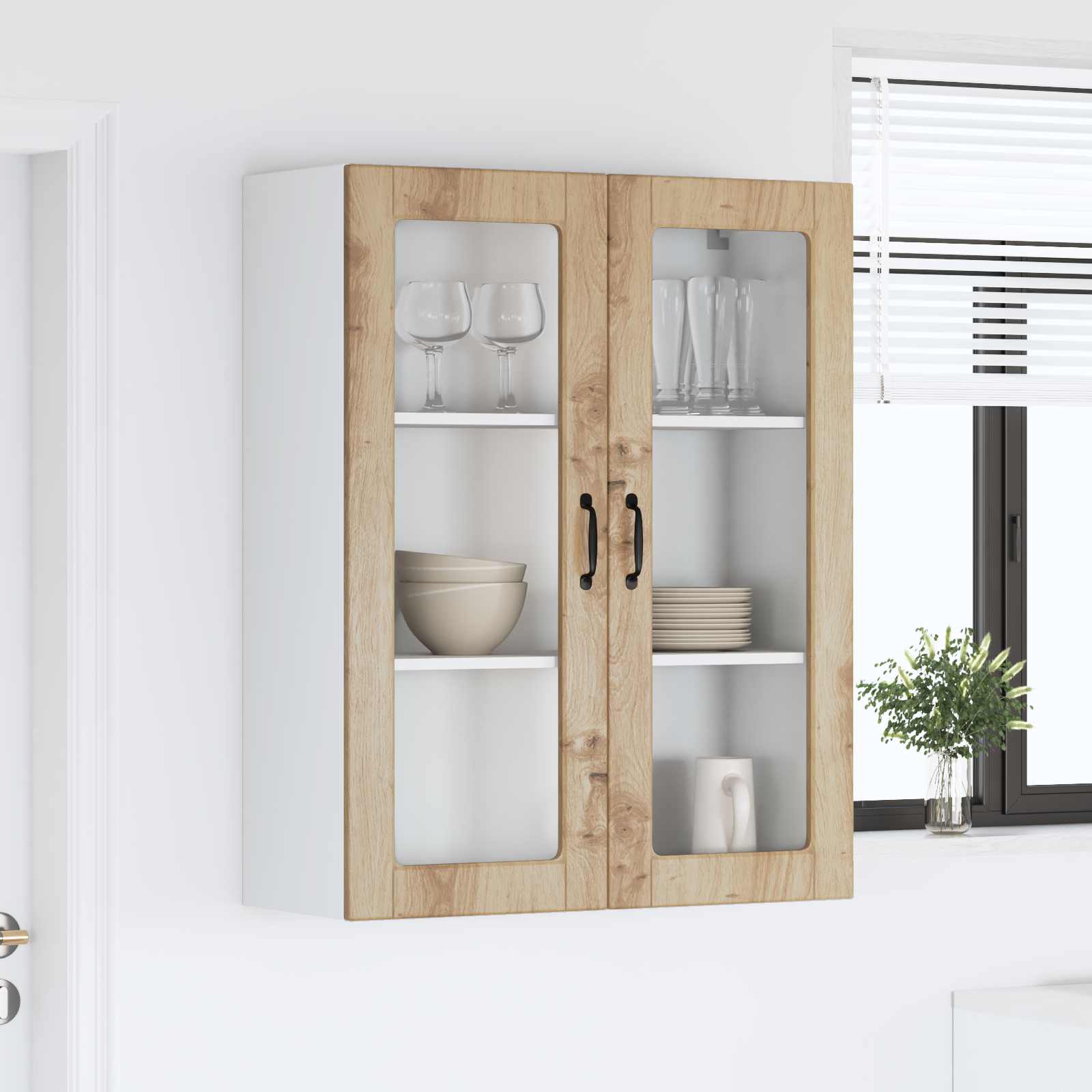 vidaXL Front do zmywarki Kalmar Dąb rzemieślniczy 80 x 31 x 100 cm