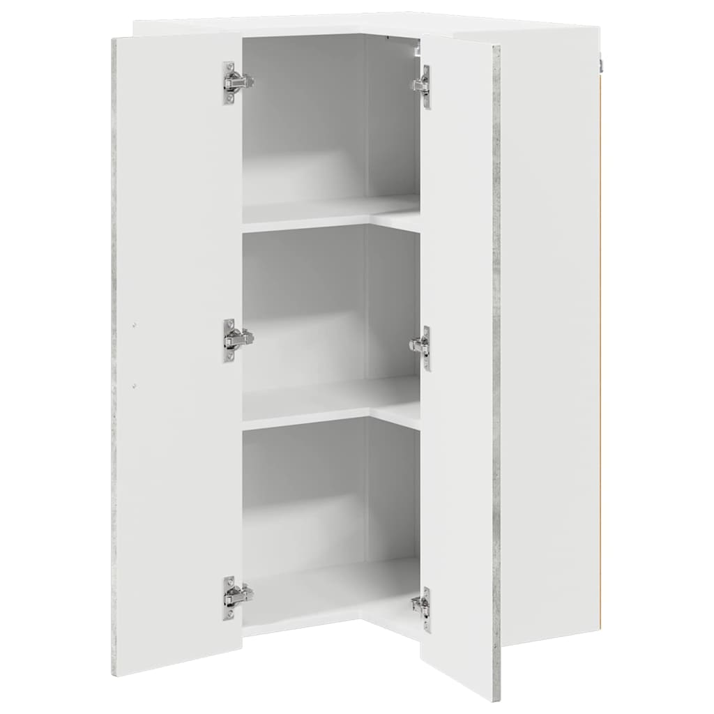 vidaXL Front do zmywarki Kalmar Betonowy szary 57 x 57 x 100 cm