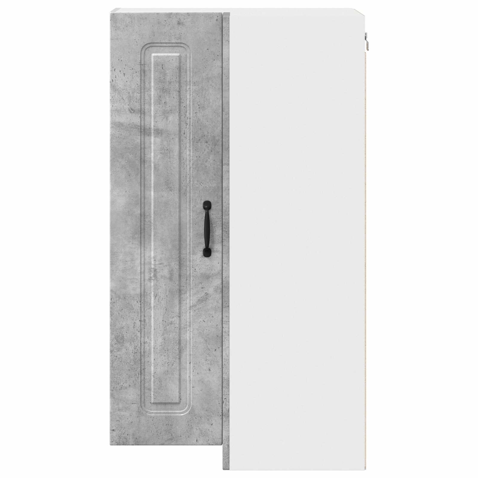 vidaXL Front do zmywarki Kalmar Betonowy szary 57 x 57 x 100 cm