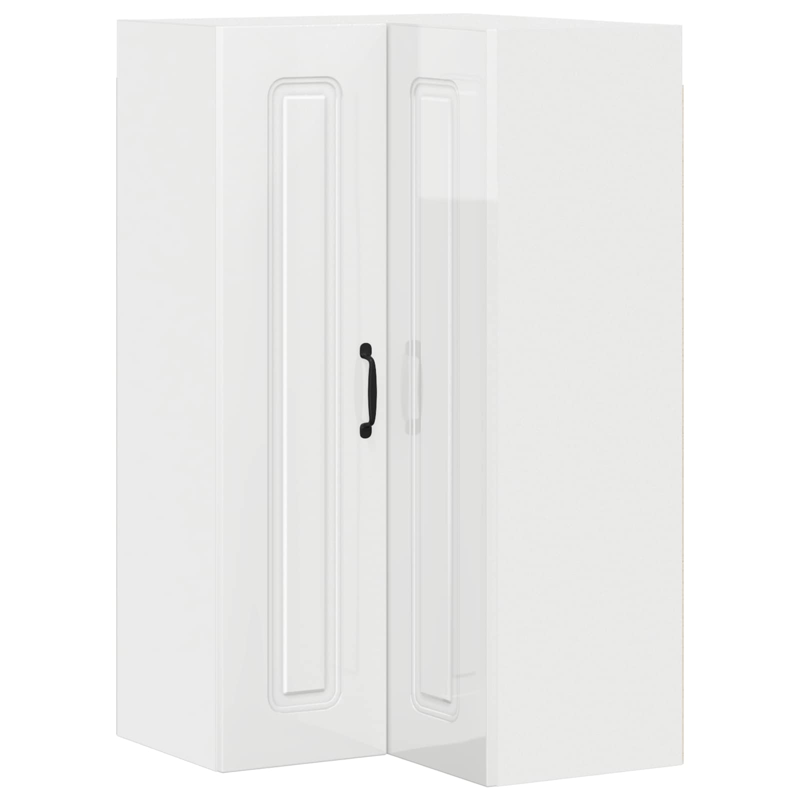 vidaXL Front do zmywarki Kalmar Wysoki połysk biały 57 x 57 x 100 cm