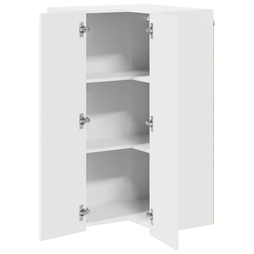 vidaXL Front do zmywarki Kalmar Wysoki połysk biały 57 x 57 x 100 cm