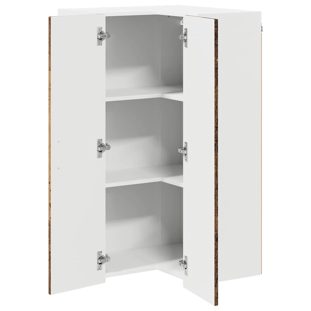 vidaXL Front do zmywarki Kalmar Stare drewno 57 x 57 x 100 cm