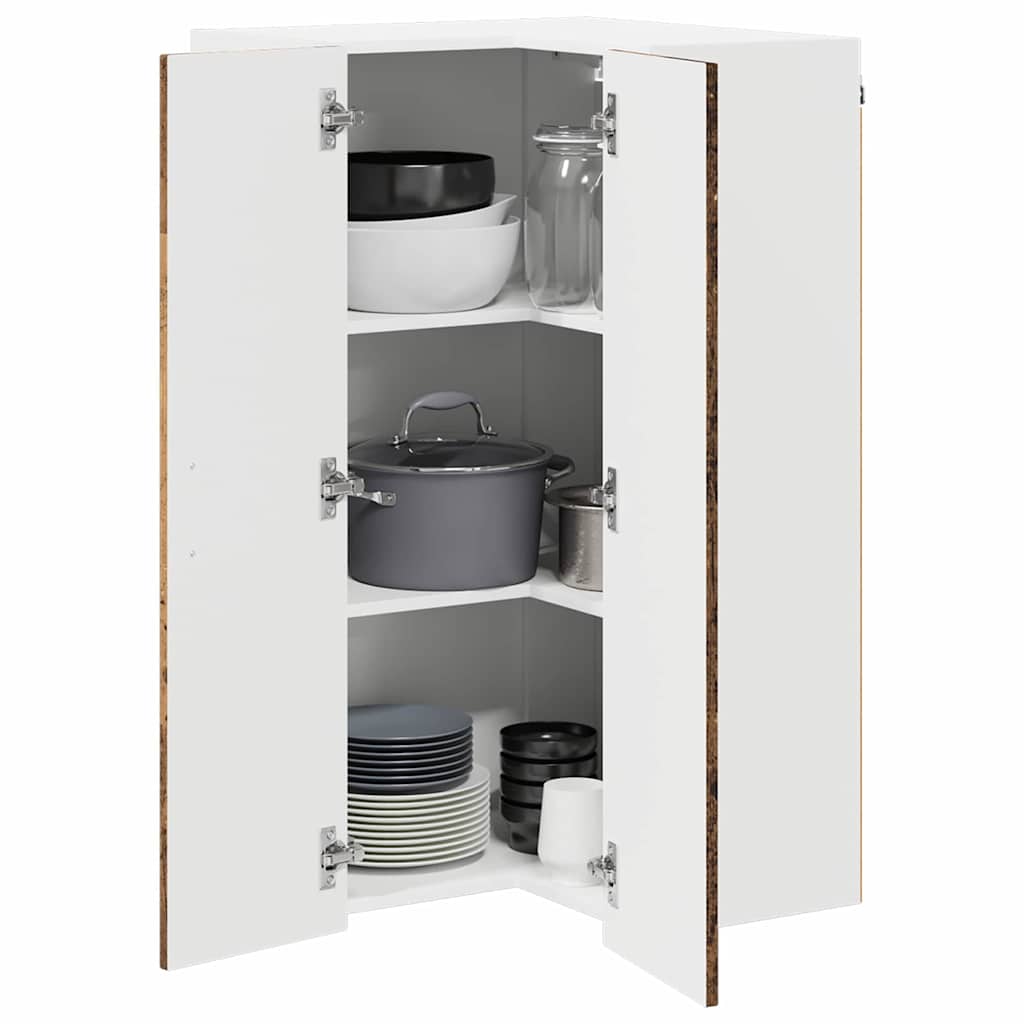 vidaXL Front do zmywarki Kalmar Stare drewno 57 x 57 x 100 cm