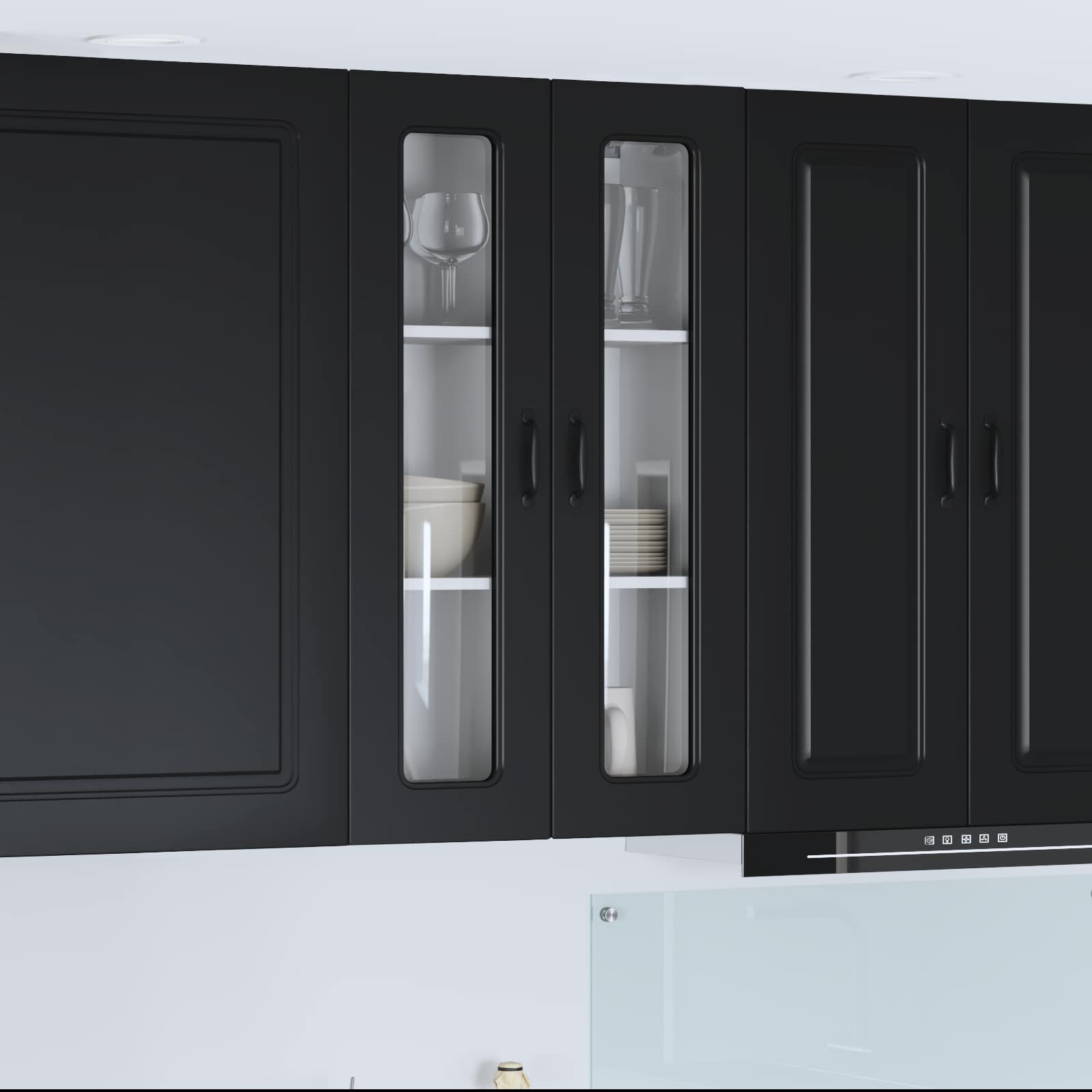 vidaXL Front do zmywarki Kalmar Czarny 60 x 31 x 100 cm