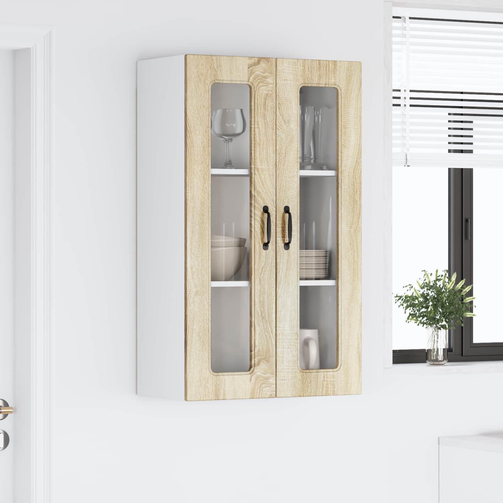 vidaXL Front do zmywarki Kalmar Dąb Sonoma 60 x 31 x 100 cm