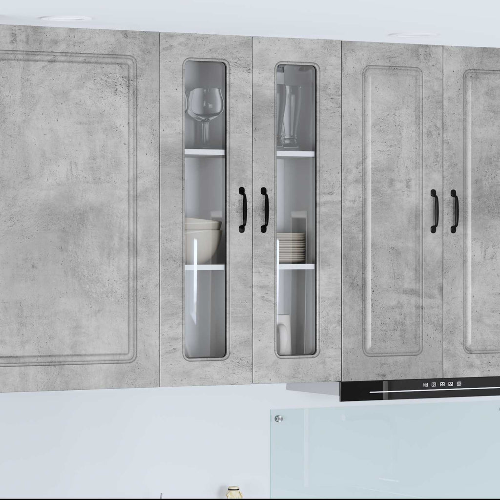 vidaXL Front do zmywarki Kalmar Betonowy szary 60 x 31 x 100 cm