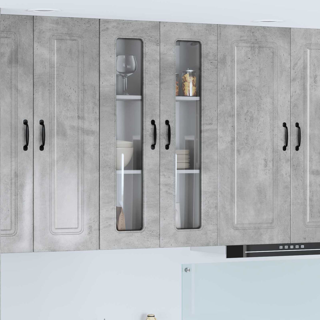 vidaXL Front do zmywarki Kalmar Betonowy szary 60 x 31 x 100 cm