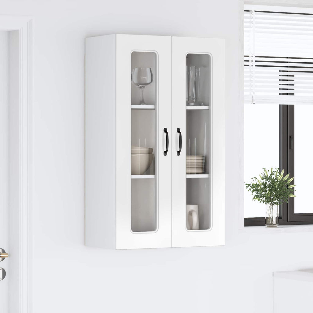 vidaXL Front do zmywarki Kalmar Wysoki połysk biały 60 x 31 x 100 cm
