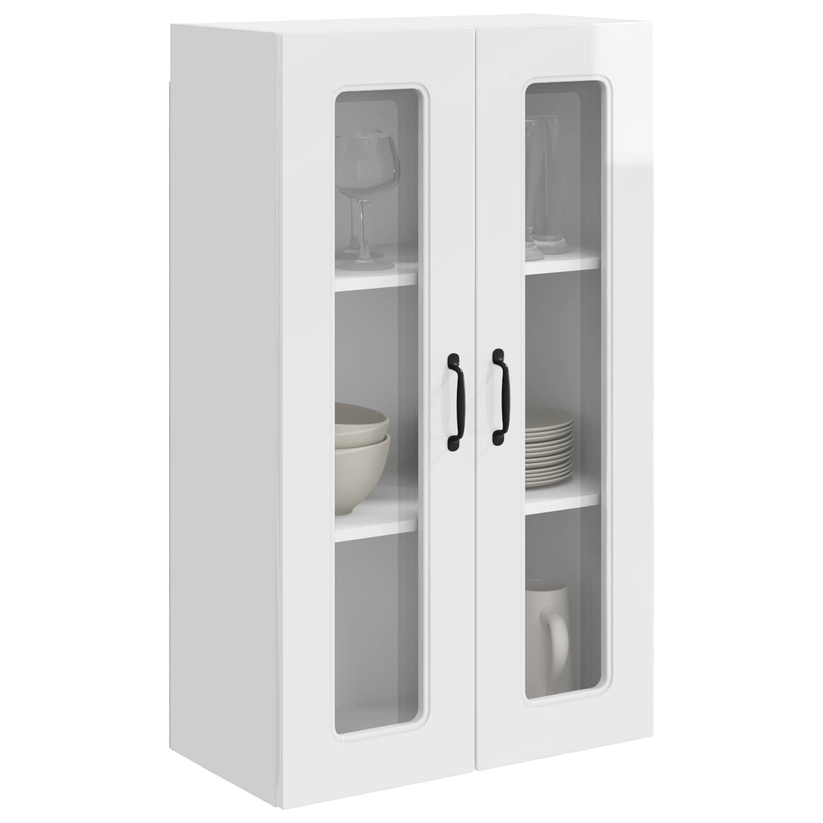 vidaXL Front do zmywarki Kalmar Wysoki połysk biały 60 x 31 x 100 cm