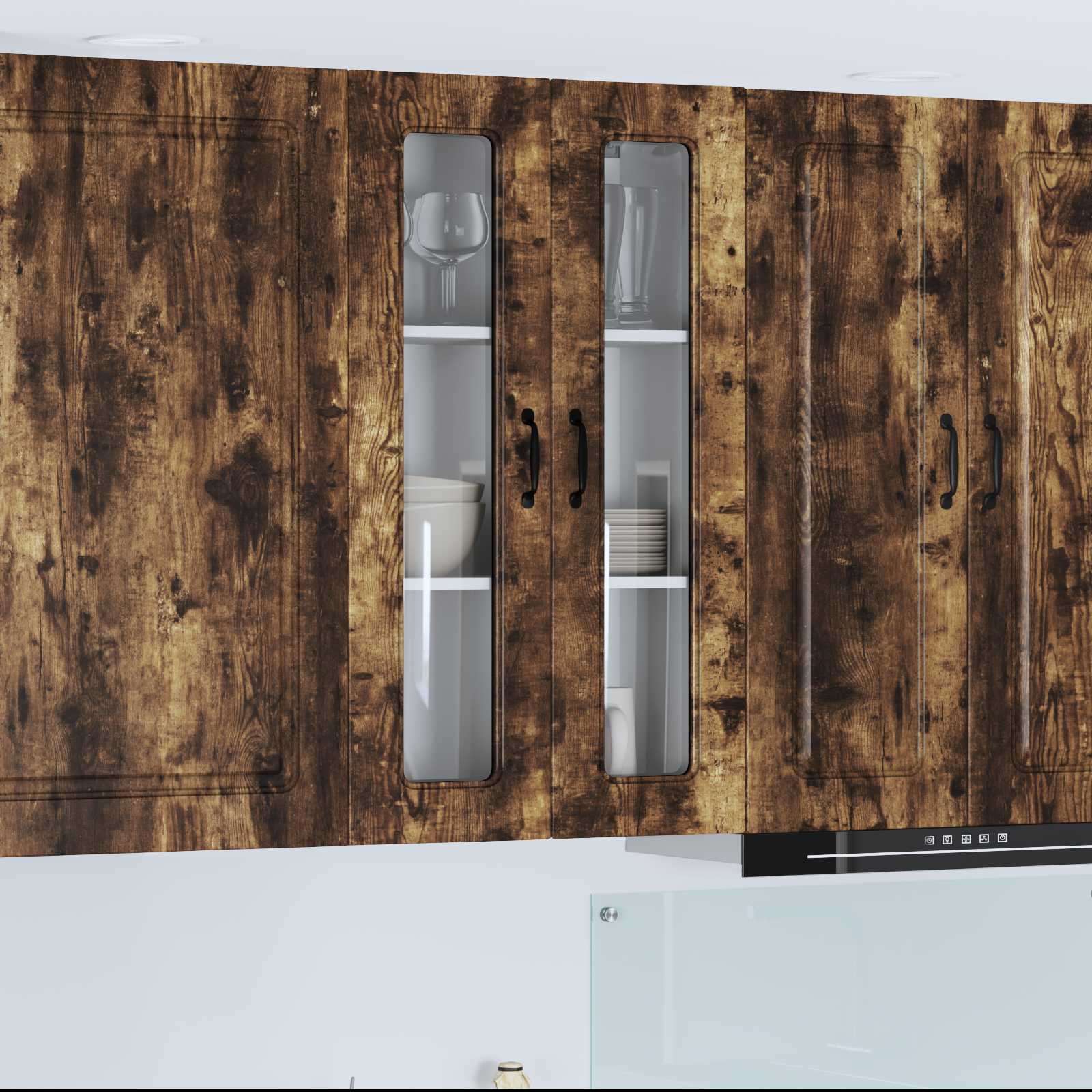 vidaXL Front do zmywarki Kalmar Dąb wędzony 60 x 31 x 100 cm