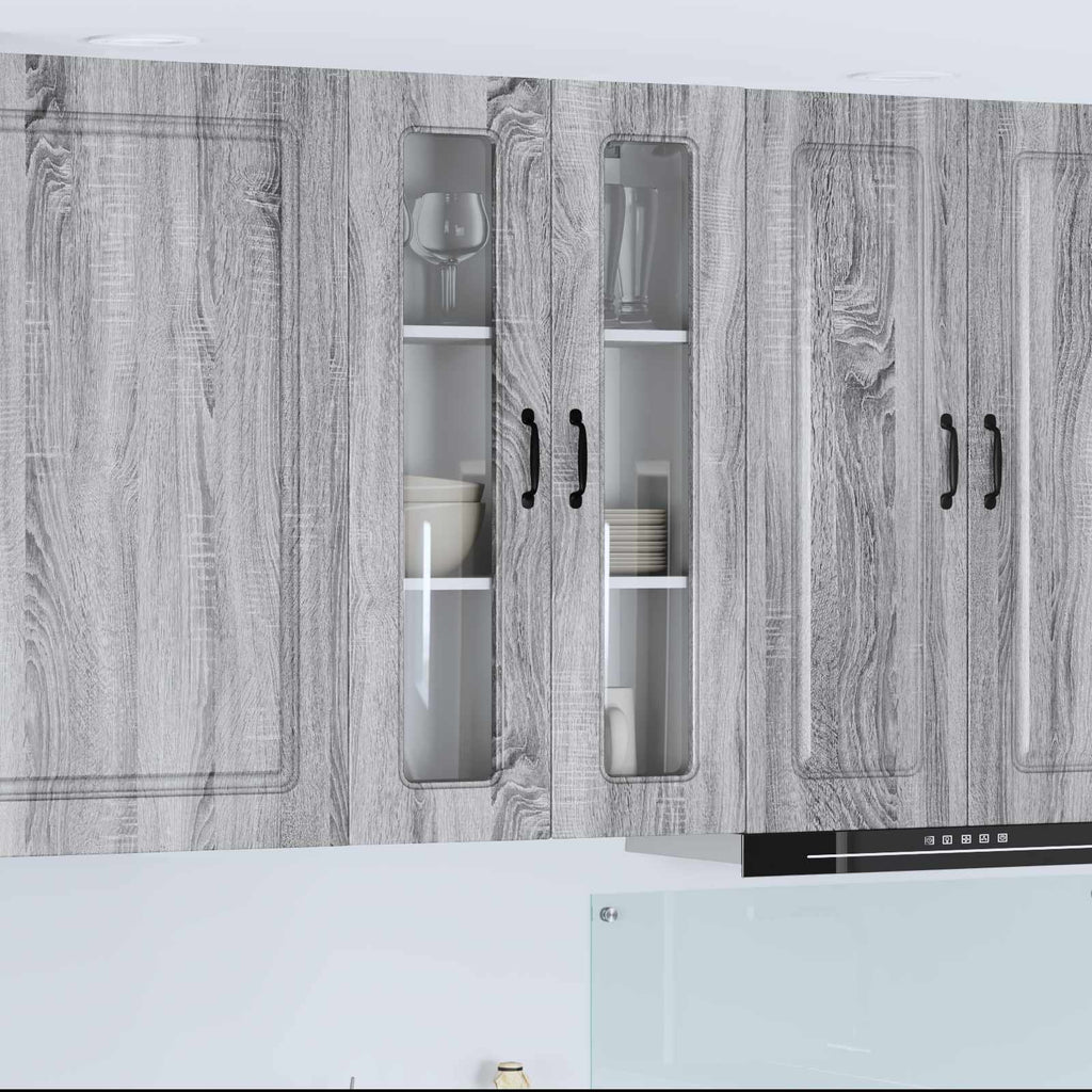 vidaXL Front do zmywarki Kalmar Szary Sonoma 60 x 31 x 100 cm