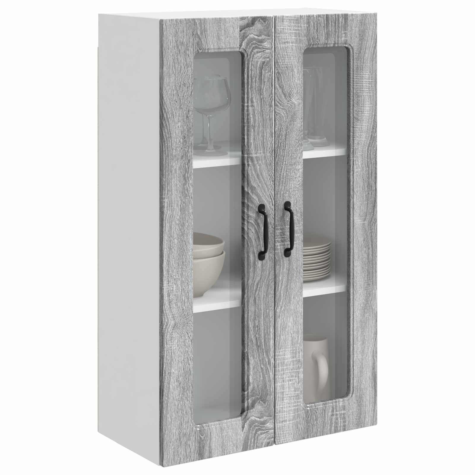vidaXL Front do zmywarki Kalmar Szary Sonoma 60 x 31 x 100 cm