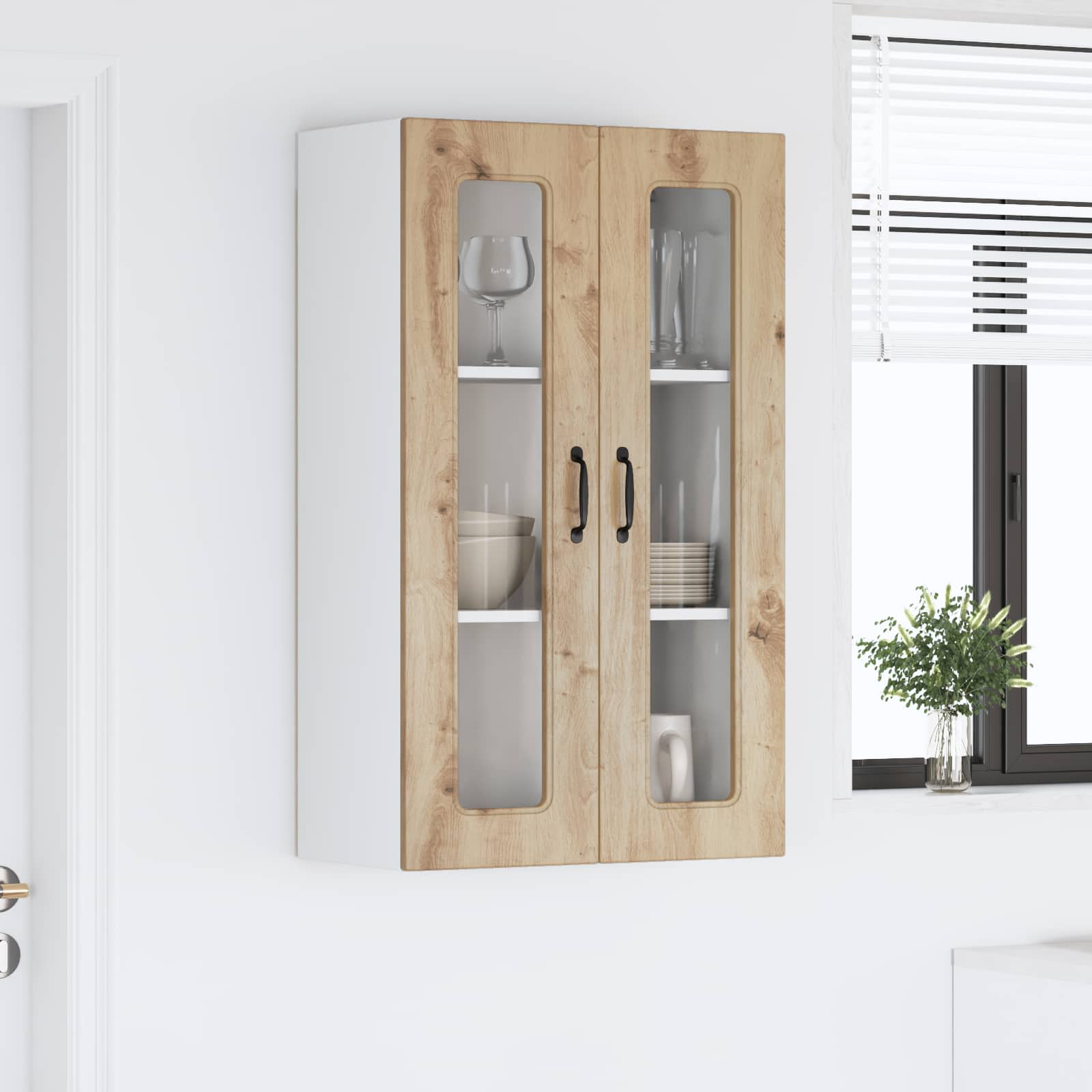 vidaXL Front do zmywarki Kalmar Dąb rzemieślniczy 60 x 31 x 100 cm
