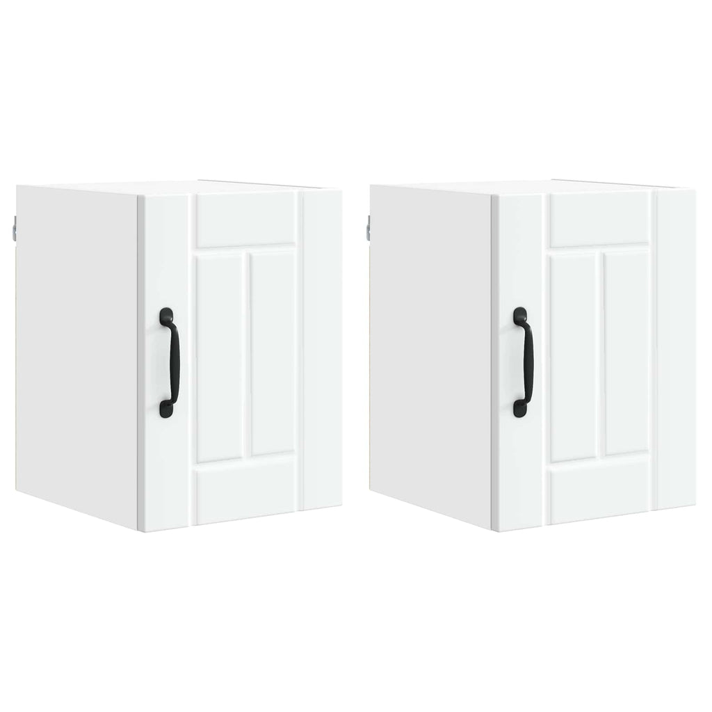 vidaXL Szafka ścienna LUCCA 2 pcs Biały 30 x 31 x 40 cm