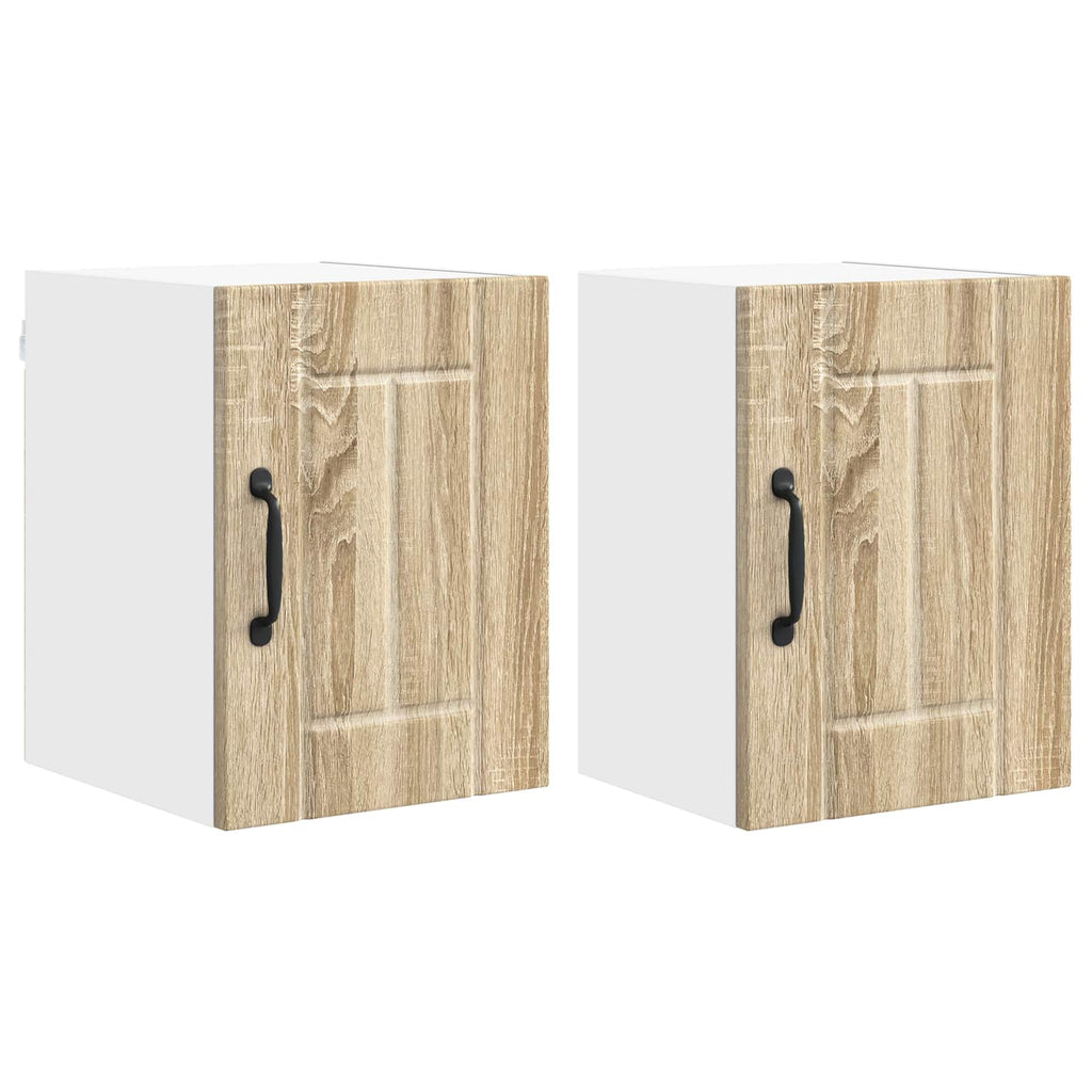 vidaXL Szafka ścienna LUCCA 2 pcs dąb Sonoma 30 x 31 x 40 cm