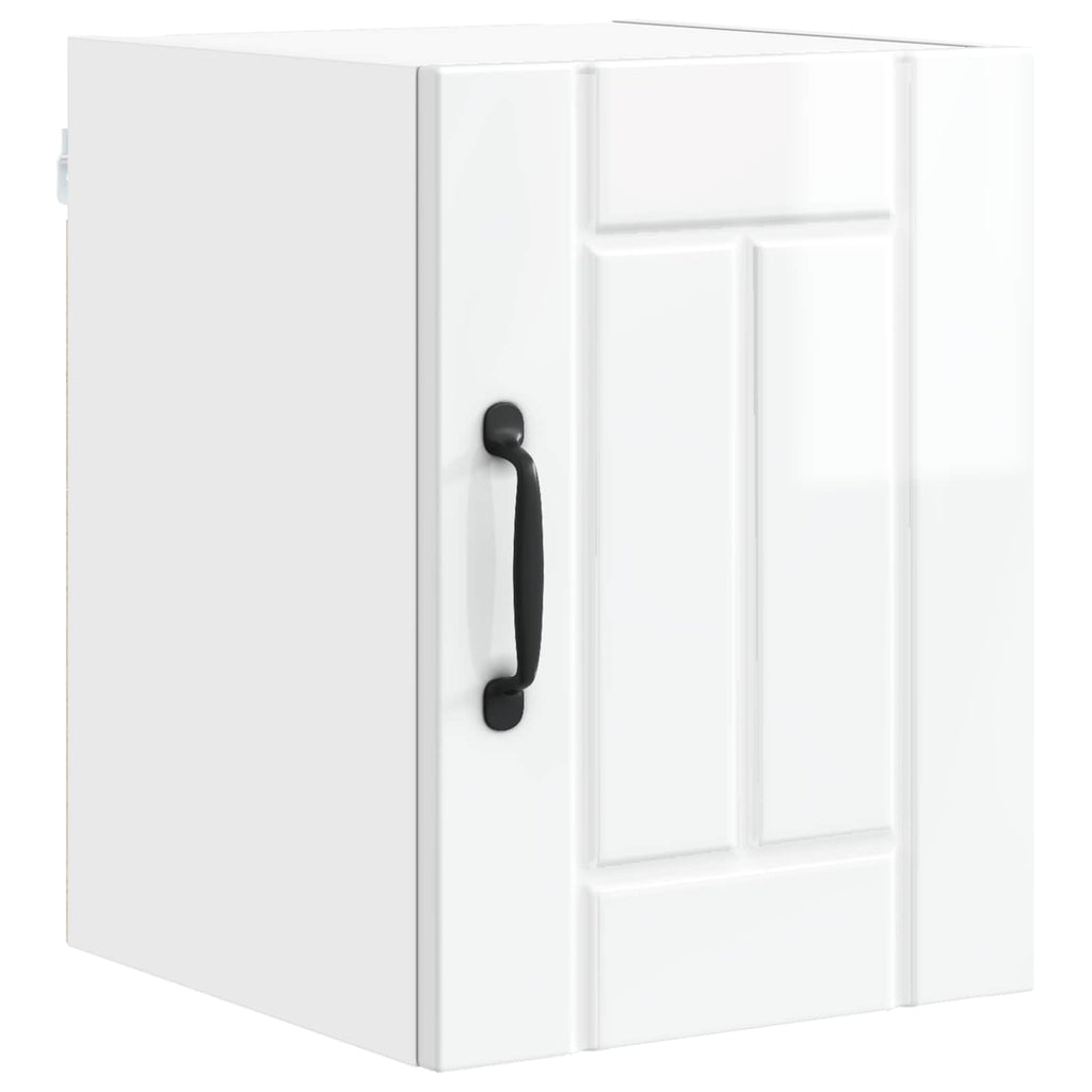 vidaXL Szafka ścienna LUCCA 2 pcs Biały wysoki połysk 30 x 31 x 40 cm