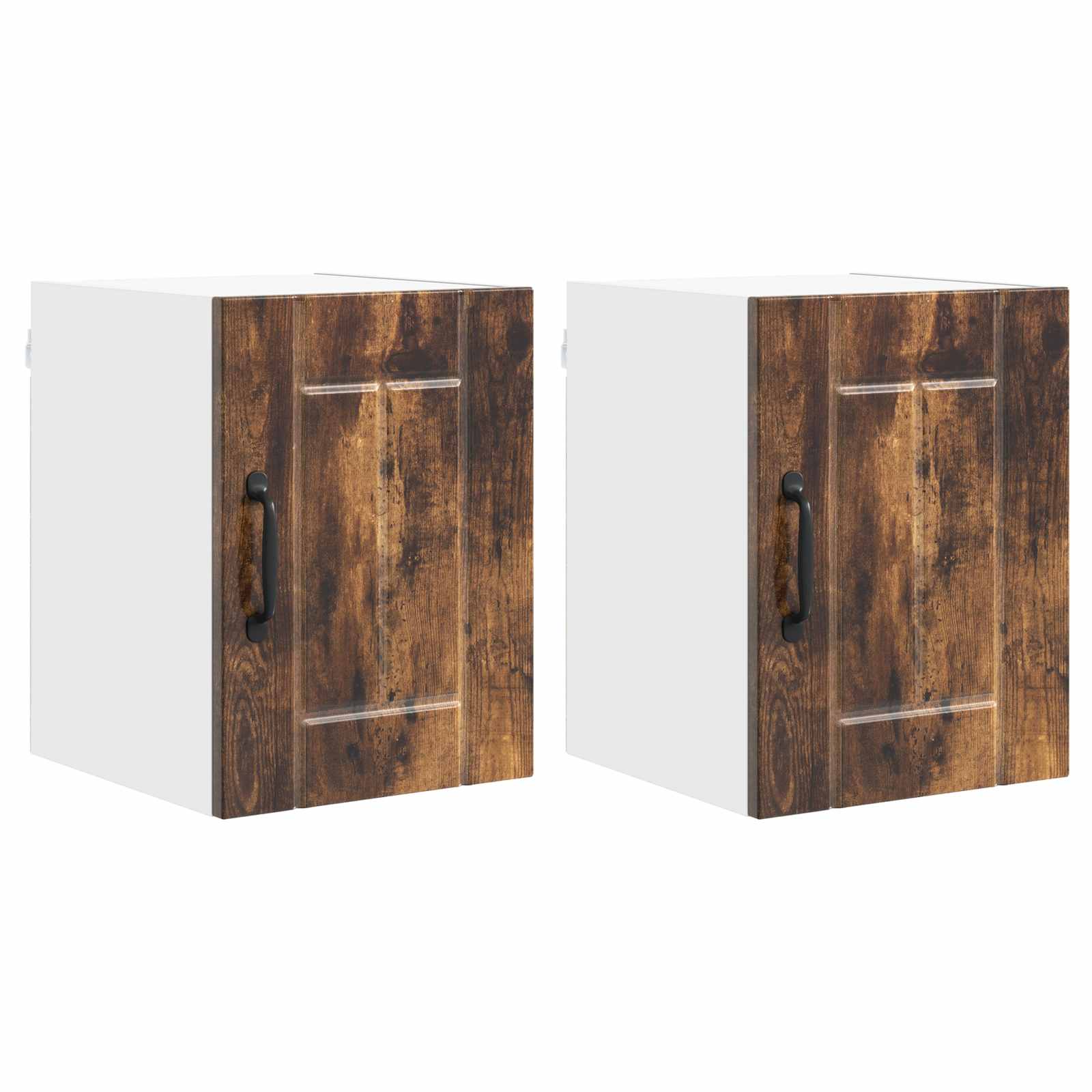 vidaXL Szafka ścienna LUCCA 2 pcs Dąb wędzony 30 x 31 x 40 cm