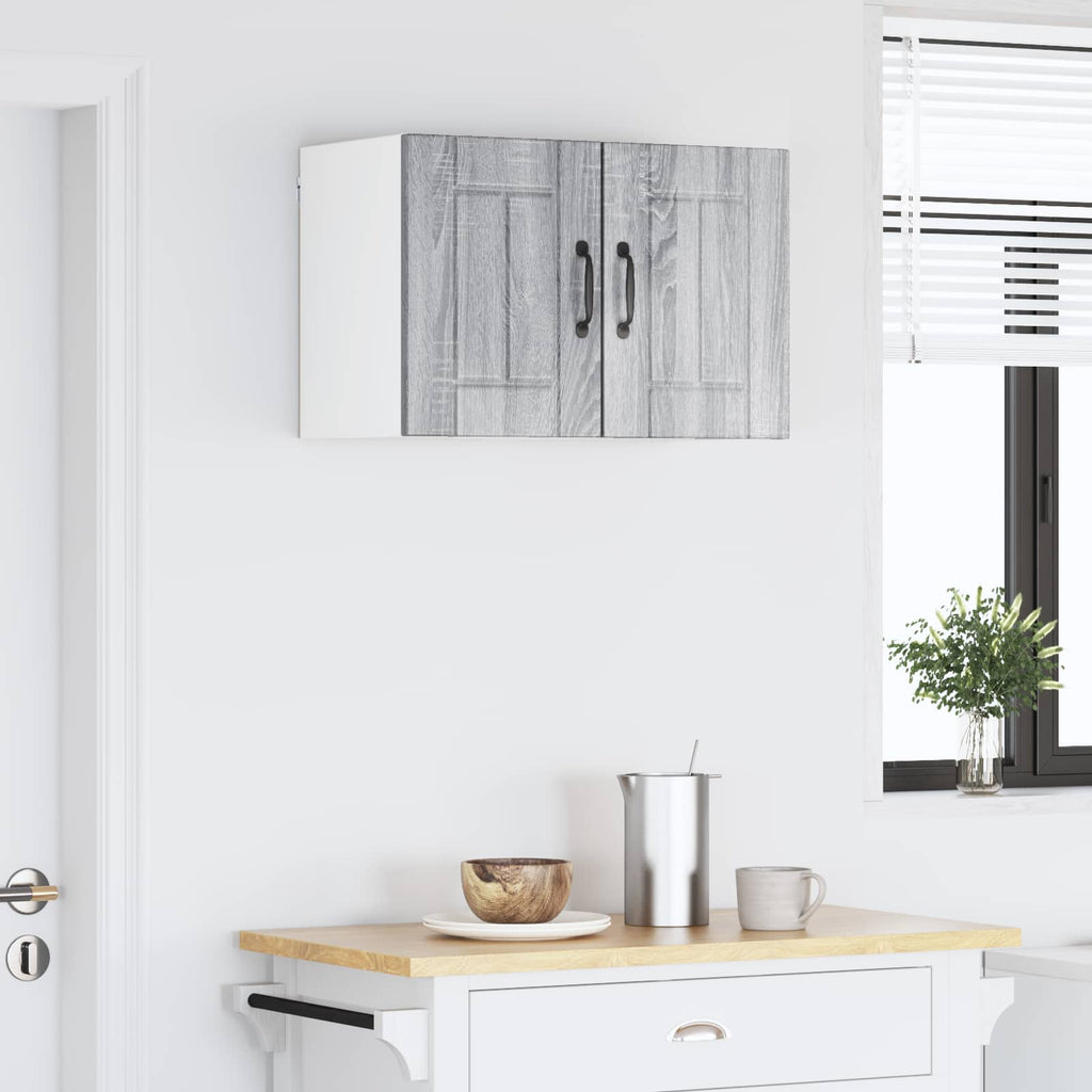 vidaXL Szafka ścienna LUCCA 2 pcs Szary Sonoma 30 x 31 x 40 cm