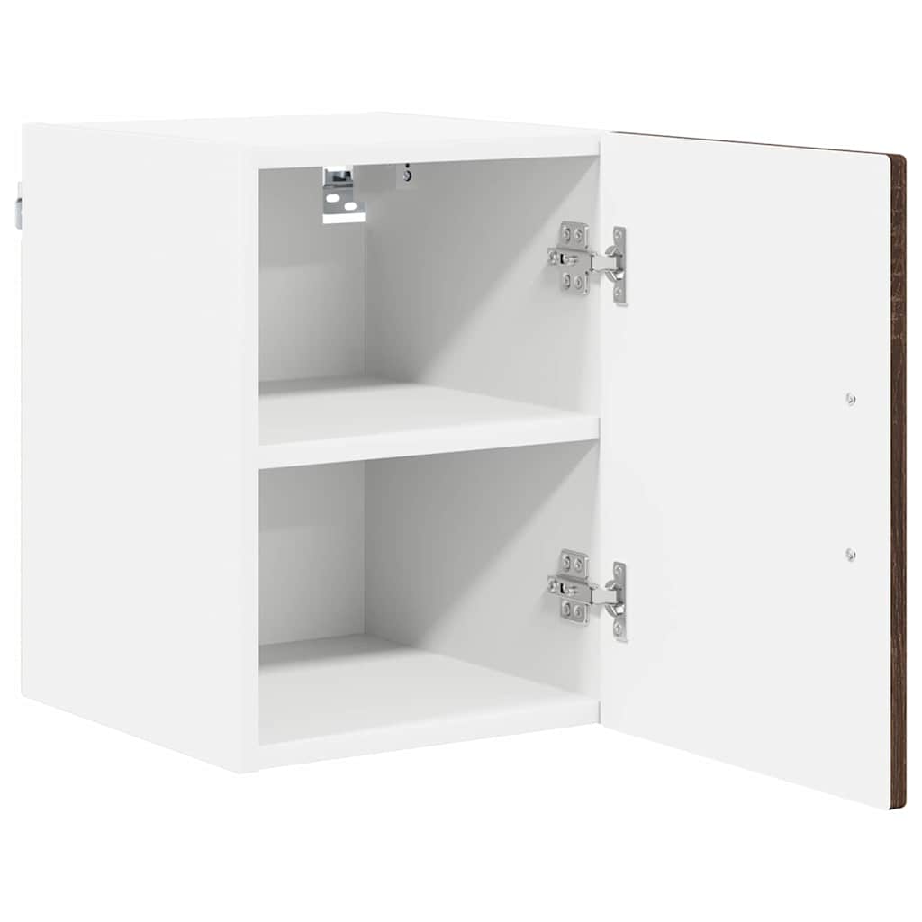 vidaXL Szafka ścienna LUCCA 2 pcs Brązowy dąb 30 x 31 x 40 cm