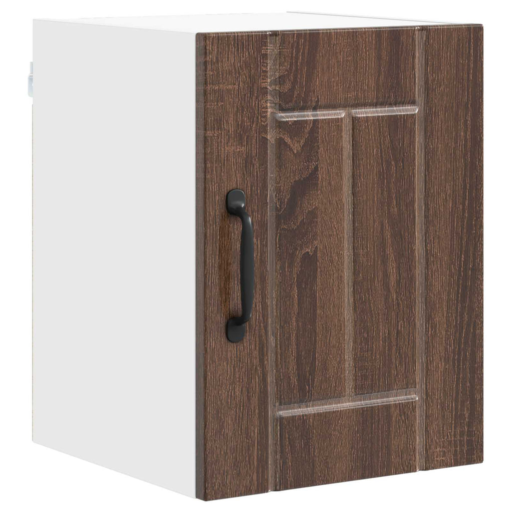 vidaXL Szafka ścienna LUCCA 2 pcs Brązowy dąb 30 x 31 x 40 cm