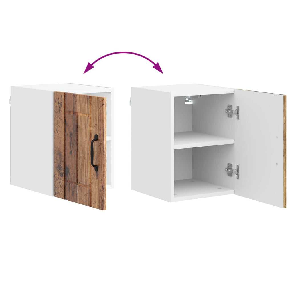 vidaXL Szafka ścienna LUCCA Stare drewno 30 x 31 x 40 cm