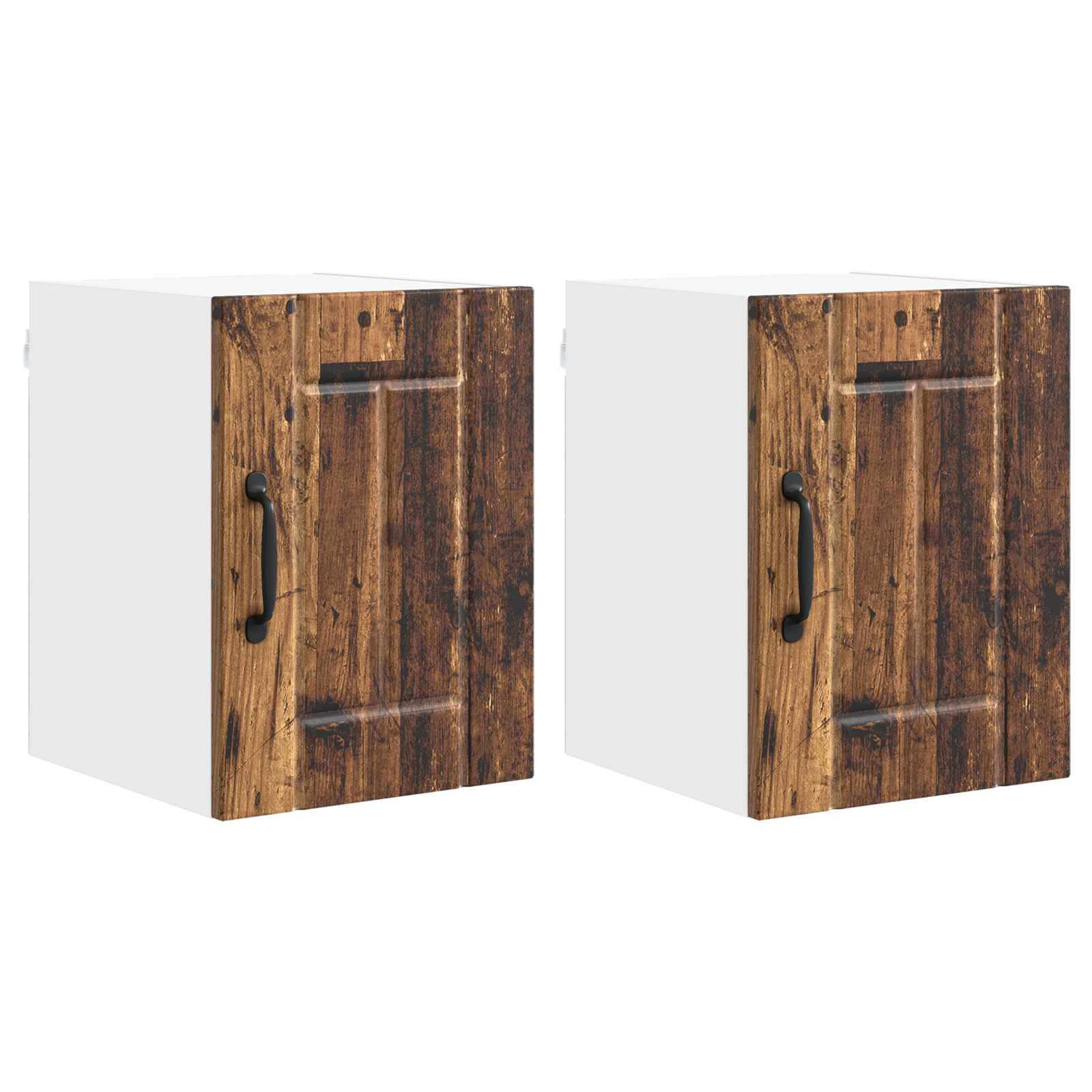 vidaXL Szafka ścienna LUCCA 2 pcs Stare drewno 30 x 31 x 40 cm