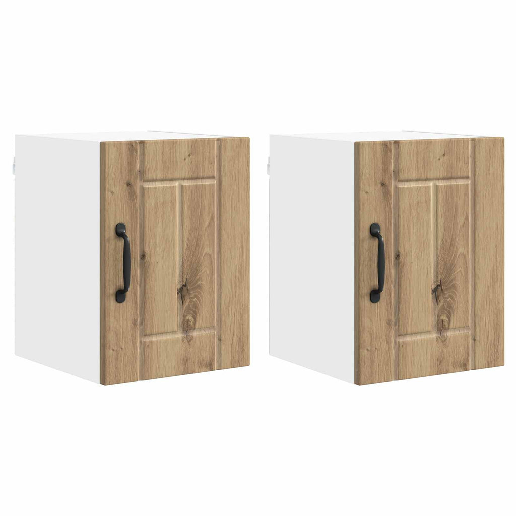vidaXL Szafka ścienna LUCCA 2 pcs Dąb artisan 30 x 31 x 40 cm