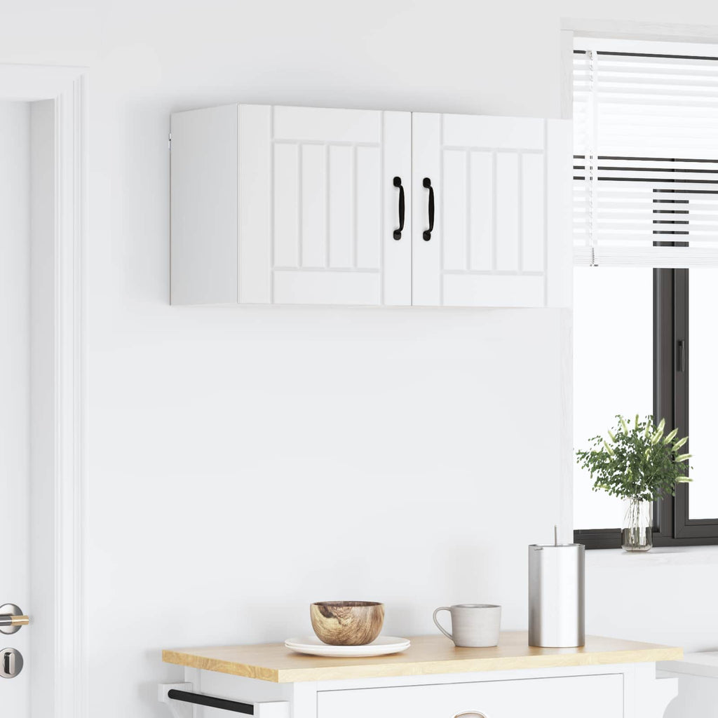vidaXL Szafka ścienna LUCCA 2 pcs Biały 40 x 31 x 40 cm
