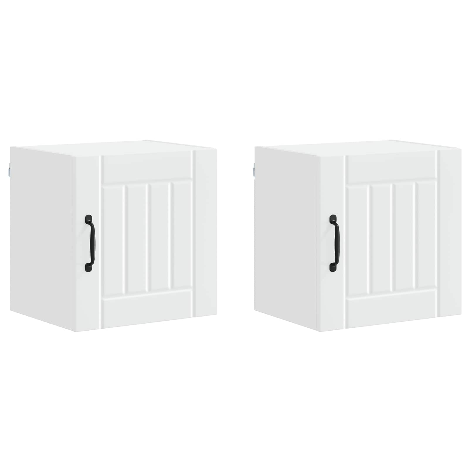 vidaXL Szafka ścienna LUCCA 2 pcs Biały 40 x 31 x 40 cm