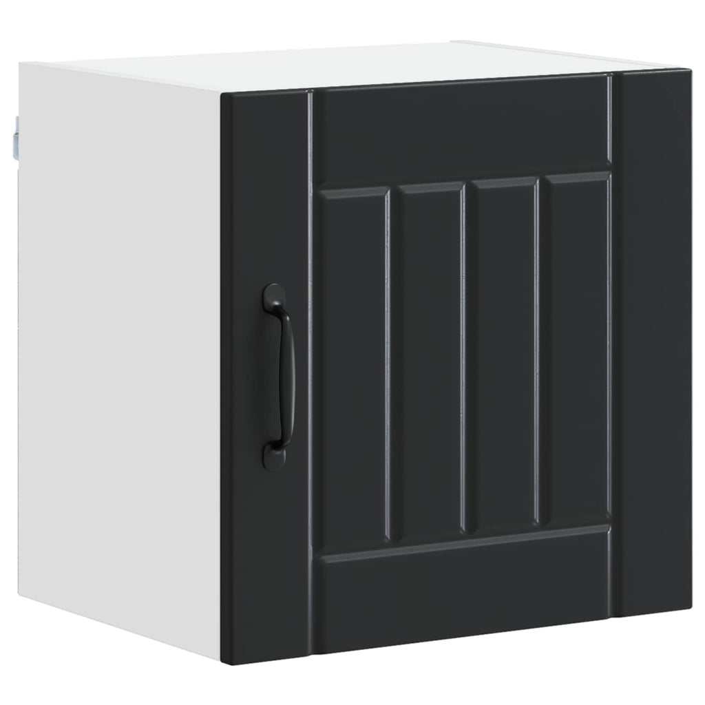 vidaXL Szafka ścienna LUCCA 2 pcs Czarny 40 x 31 x 40 cm