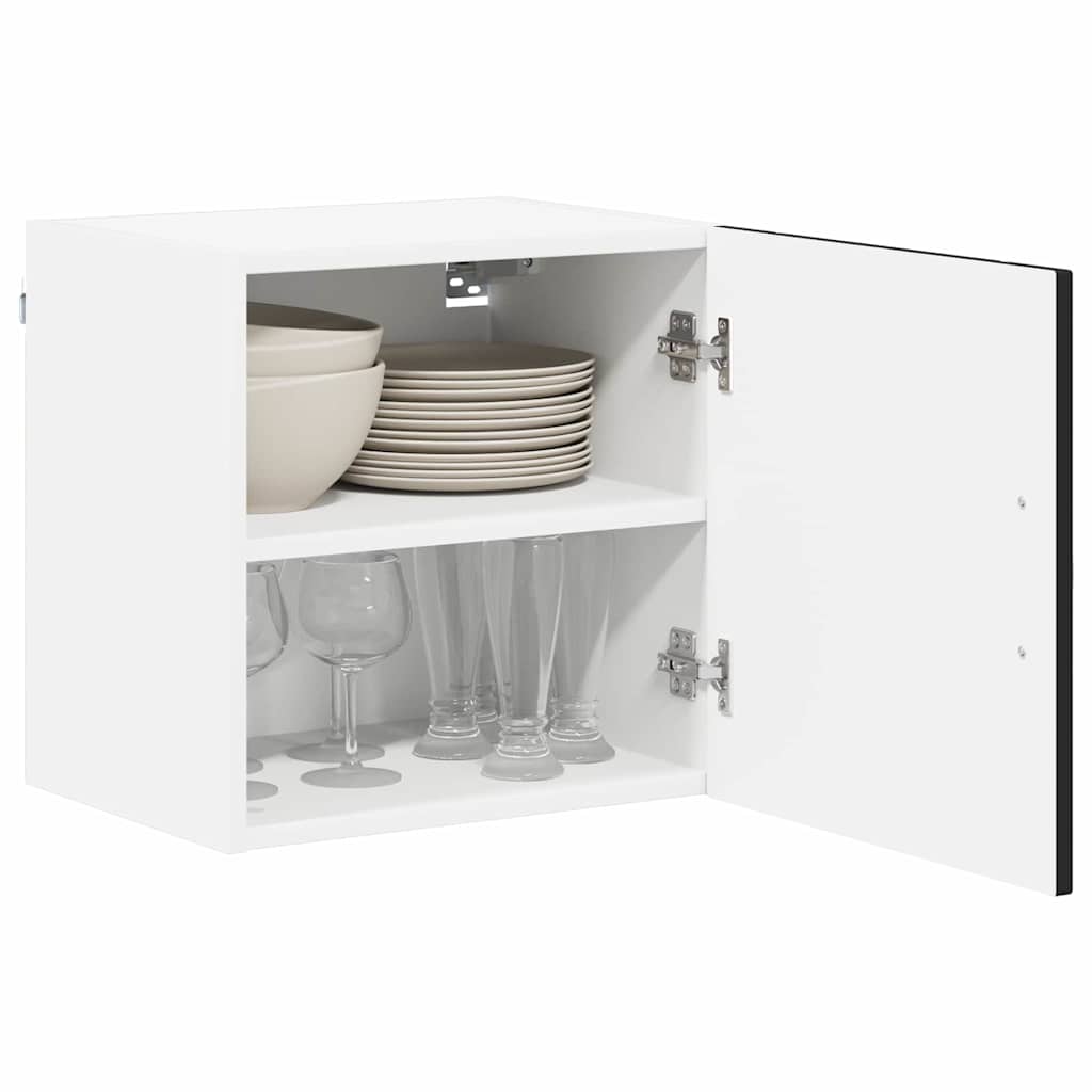 vidaXL Szafka ścienna LUCCA 2 pcs Czarny 40 x 31 x 40 cm