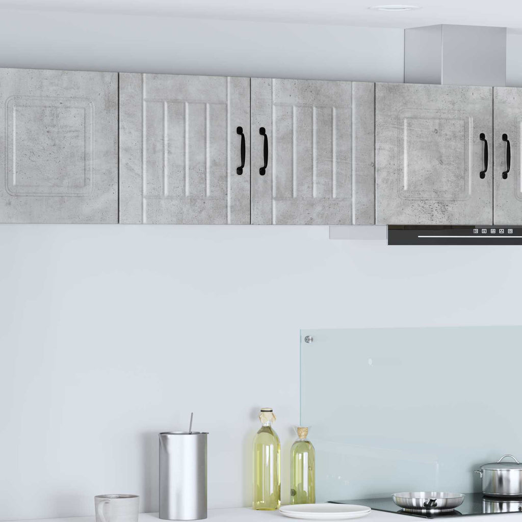 vidaXL Szafka ścienna LUCCA 2 pcs Betonowy szary 40 x 31 x 40 cm