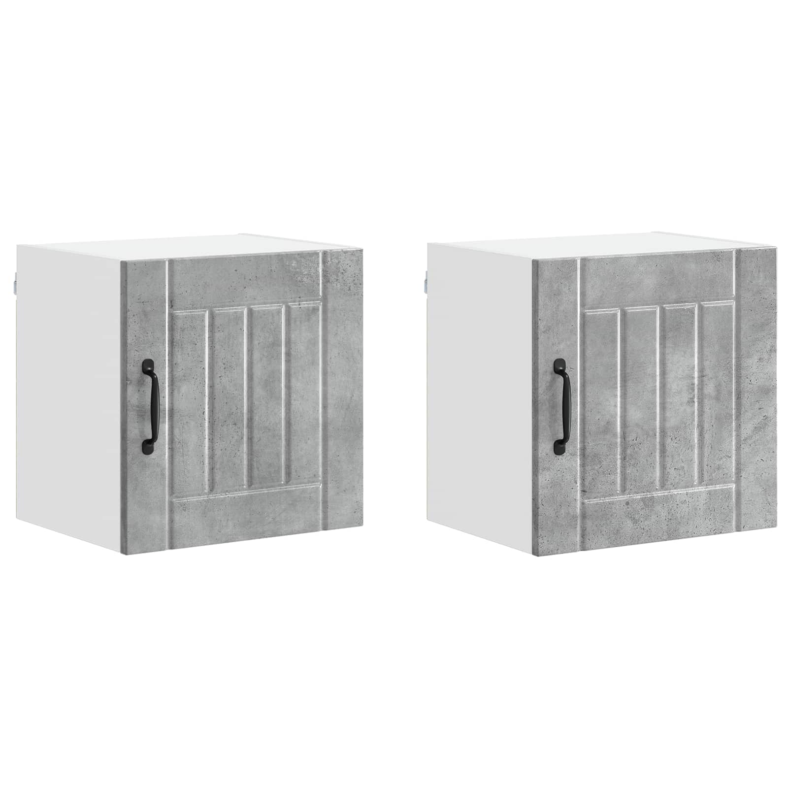 vidaXL Szafka ścienna LUCCA 2 pcs Betonowy szary 40 x 31 x 40 cm