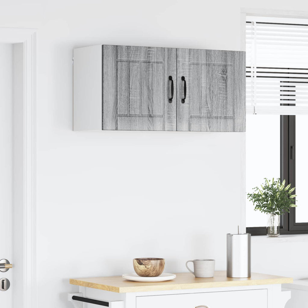 vidaXL Szafka ścienna LUCCA 2 pcs Szary Sonoma 40 x 31 x 40 cm