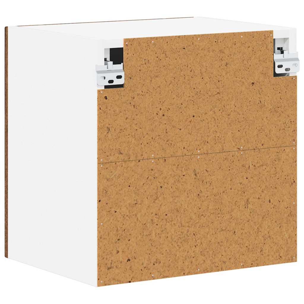 vidaXL Szafka ścienna LUCCA 2 pcs Brązowy dąb 40 x 31 x 40 cm