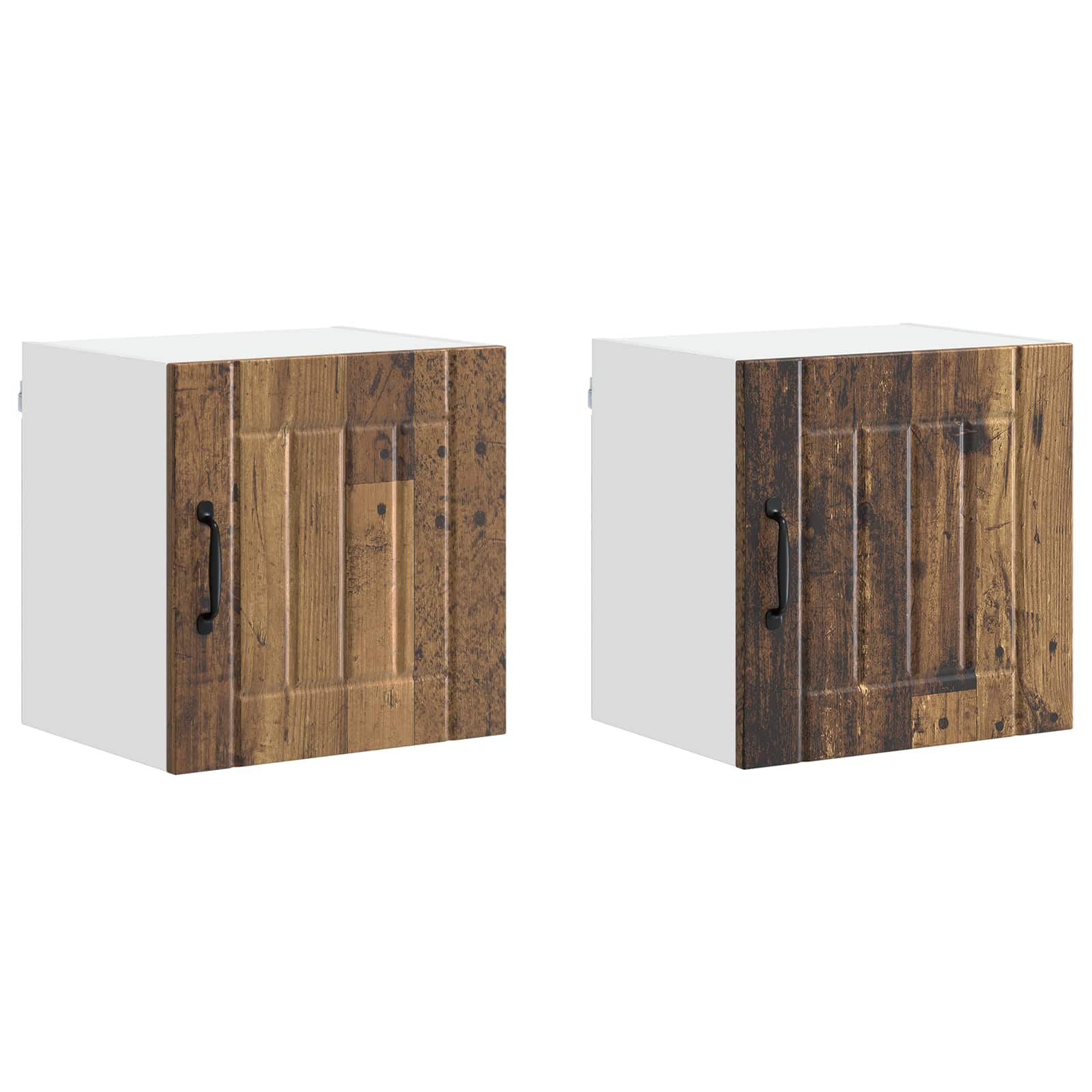 vidaXL Szafka ścienna LUCCA 2 pcs Stare drewno 40 x 31 x 40 cm