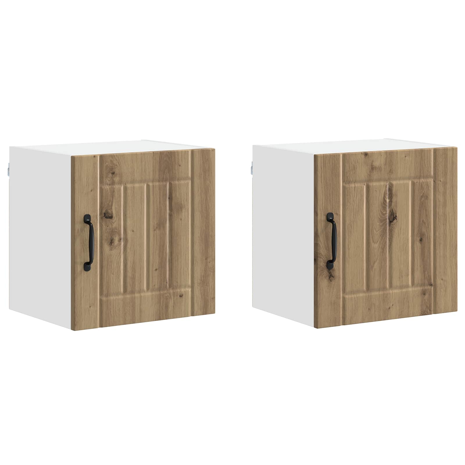 vidaXL Szafka ścienna LUCCA 2 pcs Dąb artisan 40 x 31 x 40 cm