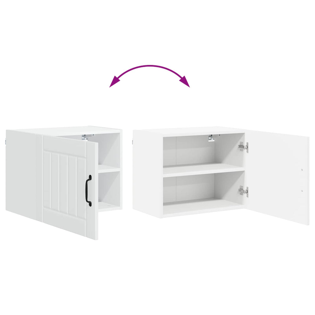vidaXL Szafka ścienna LUCCA Biały 50 x 31 x 40 cm Drewno inżynieryjne