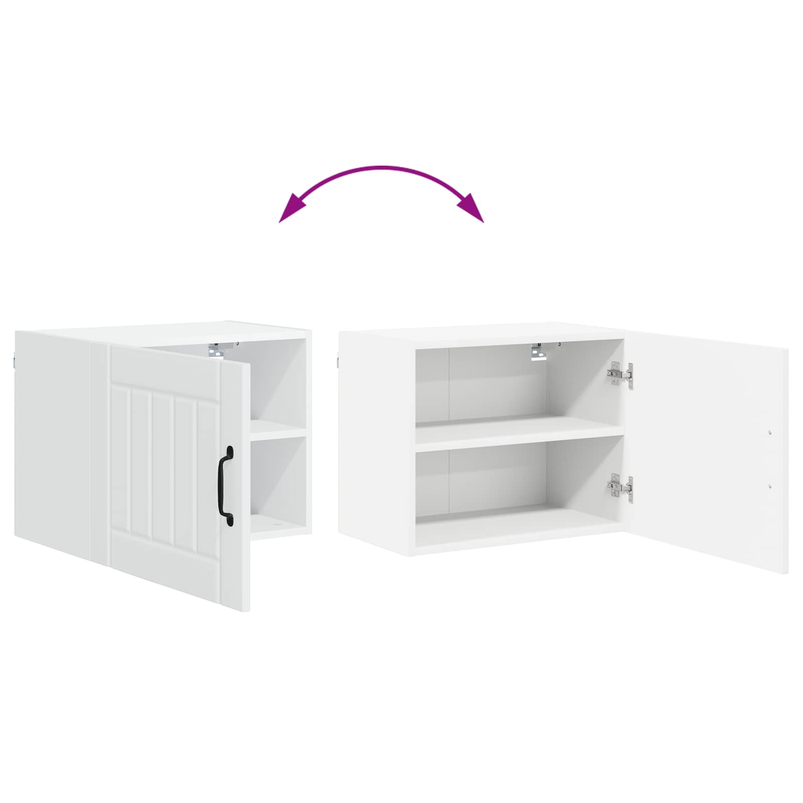vidaXL Szafka ścienna LUCCA Biały 50 x 31 x 40 cm Drewno inżynieryjne