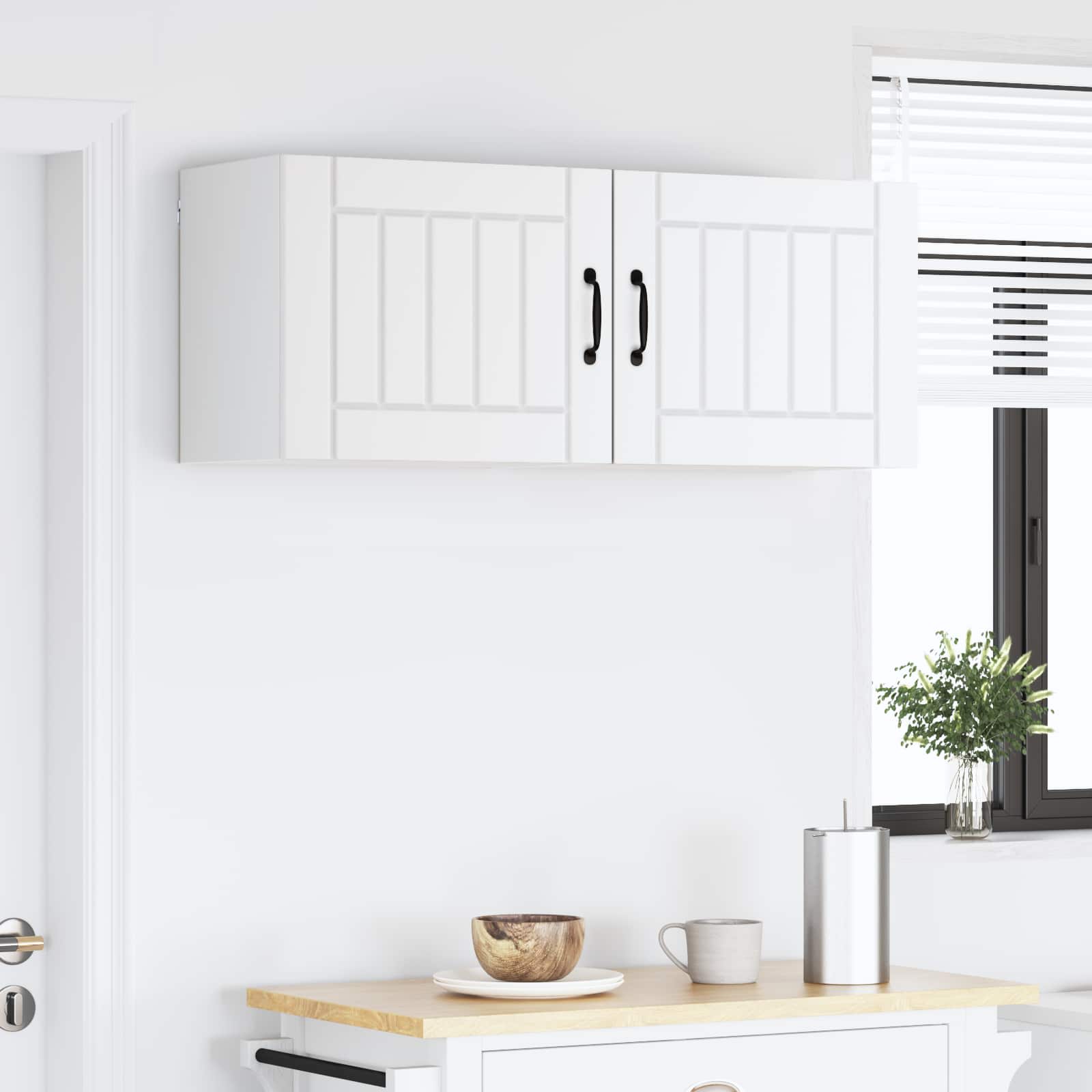 vidaXL Szafka ścienna LUCCA 2 pcs Biały 50 x 31 x 40 cm