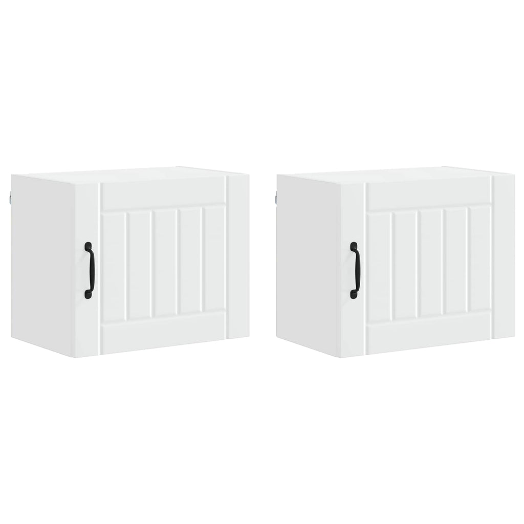 vidaXL Szafka ścienna LUCCA 2 pcs Biały 50 x 31 x 40 cm