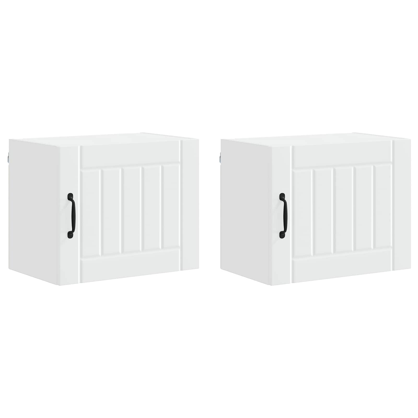 vidaXL Szafka ścienna LUCCA 2 pcs Biały 50 x 31 x 40 cm