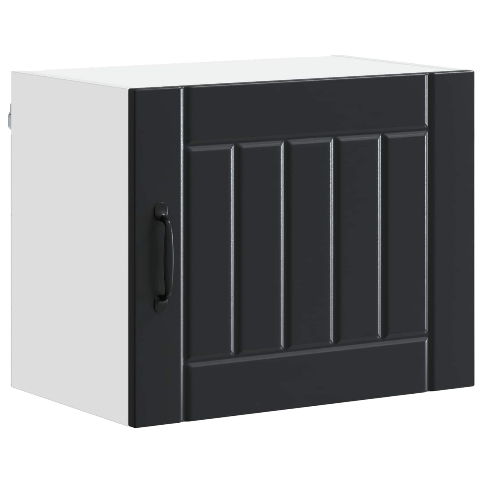 vidaXL Szafka ścienna LUCCA 2 pcs Czarny 50 x 31 x 40 cm