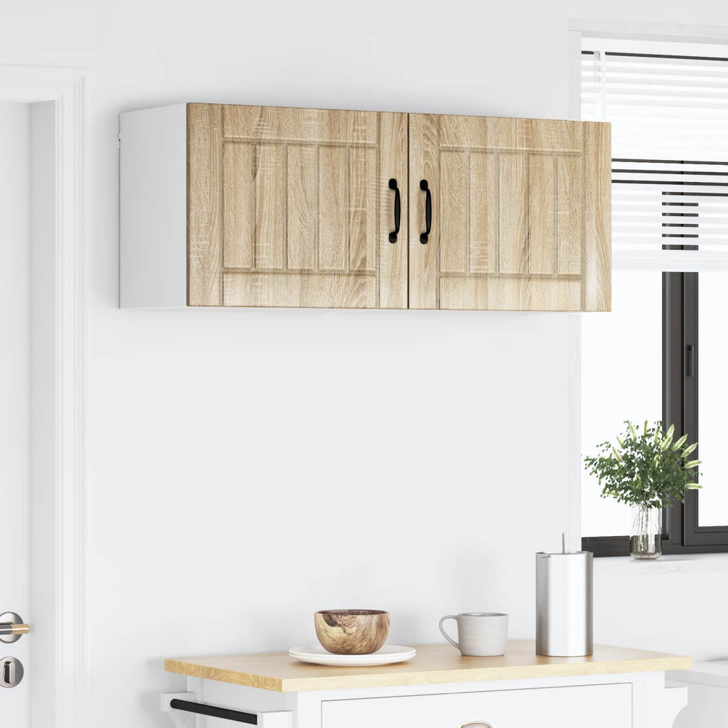 vidaXL Szafka ścienna LUCCA 2 pcs dąb Sonoma 50 x 31 x 40 cm