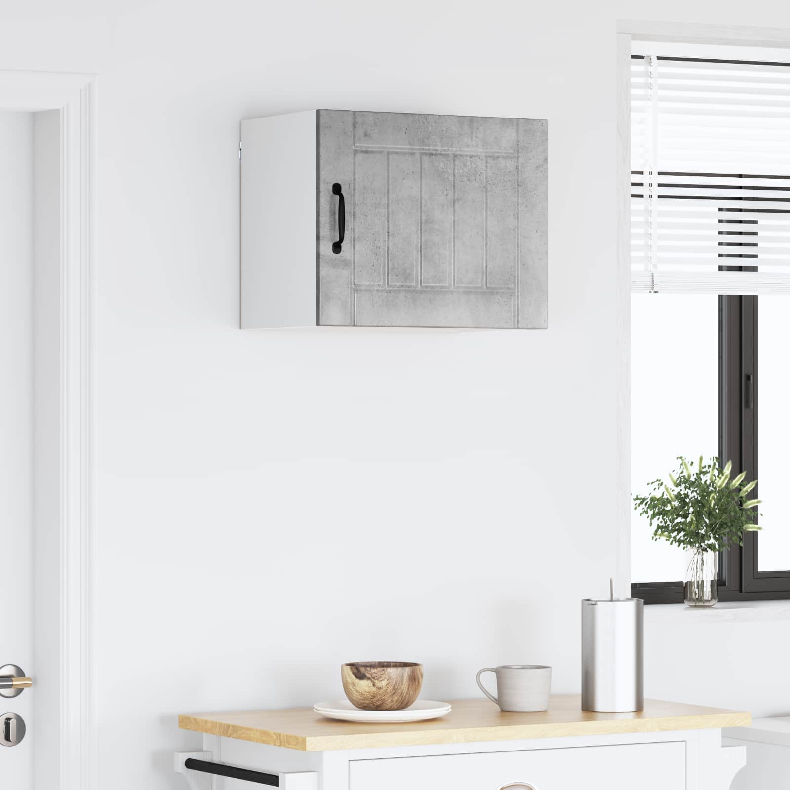 vidaXL Szafka ścienna LUCCA Betonowy szary 50 x 31 x 40 cm