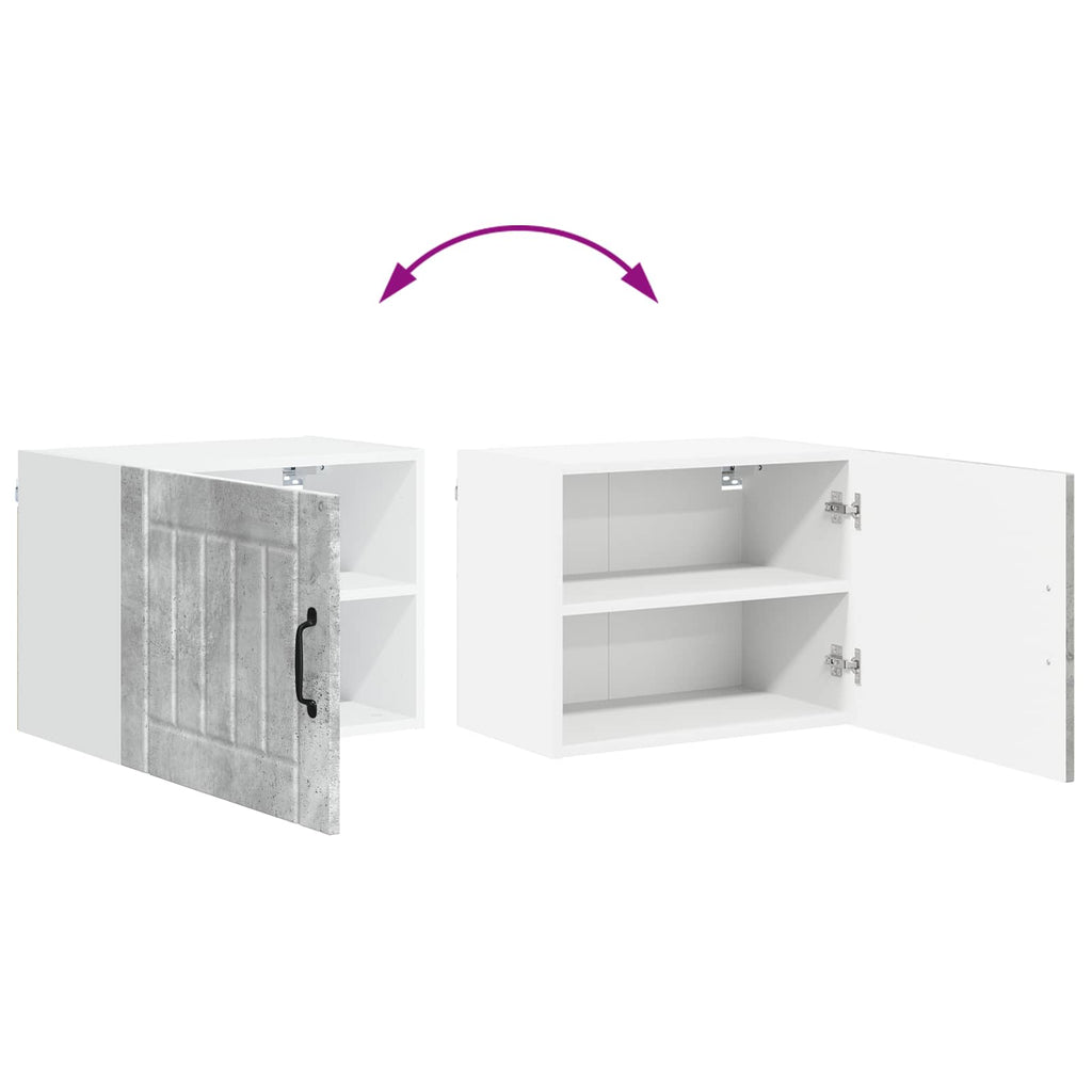 vidaXL Szafka ścienna LUCCA Betonowy szary 50 x 31 x 40 cm